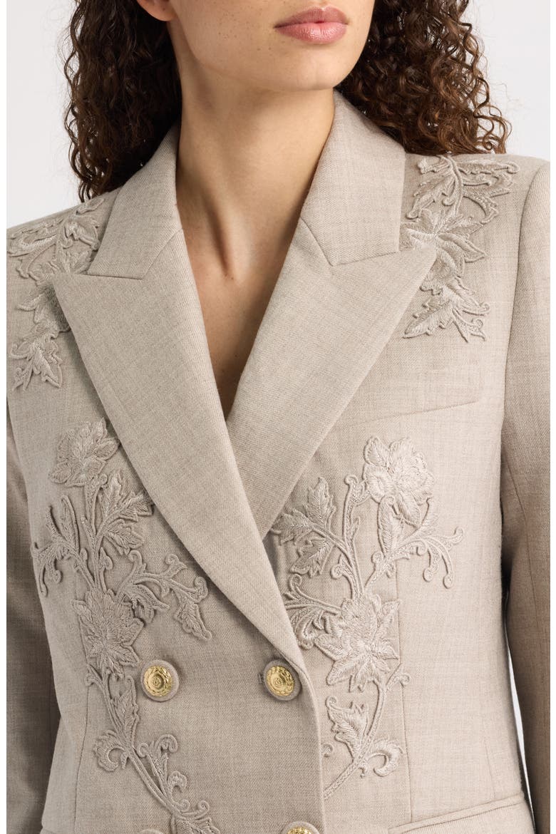 Violet Embroidered Wool Blazer, Alternate, color, OAT