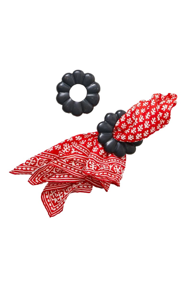 indego africa Isa Napkin Rings - Set of 4, Alternate, color, Black