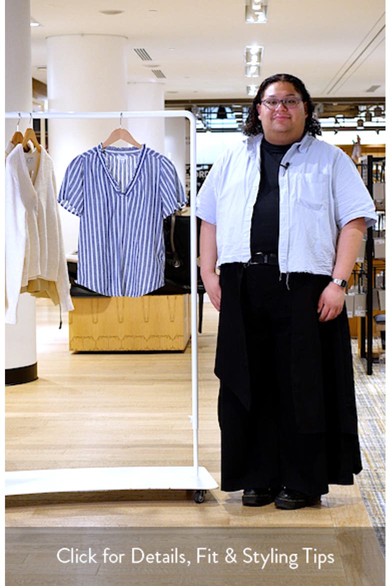 Bree Ruffle Linen & Cotton Top video
