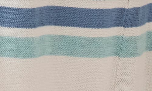 Splendid Polly Stripe Crop Sweater Knit Pants In White