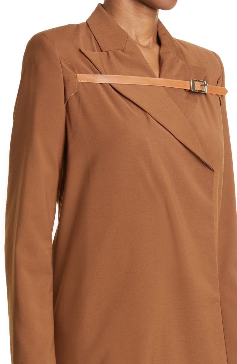 Luar Belt Detail Crepe Trench Coat, Alternate, color, 