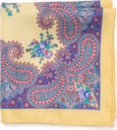 Robert Graham Paisley Floral Silk Pocket Square