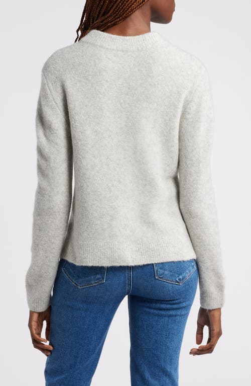 Wyeth Darby Wool & Yak Blend Crewneck Sweater In Fog