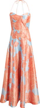 Hutch Saige Floral Sweetheart Neck Cocktail Dress
