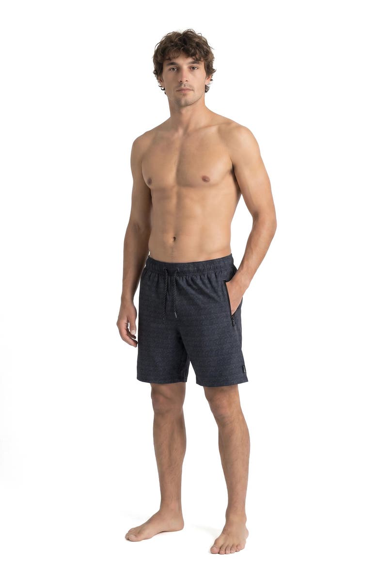Spyder Ocean Motion Volley Swim Trunks, Alternate, color, Black