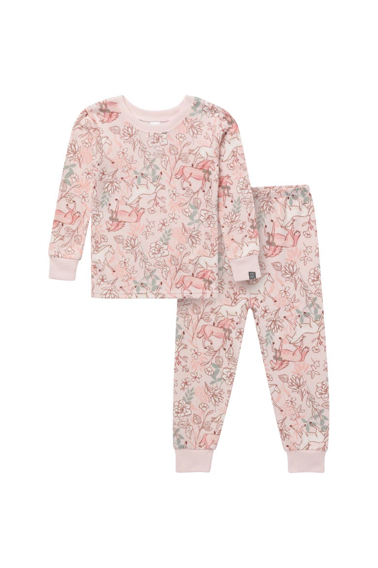 Hacci Sung Fit Footless Pajama Set, Main, color, Pink