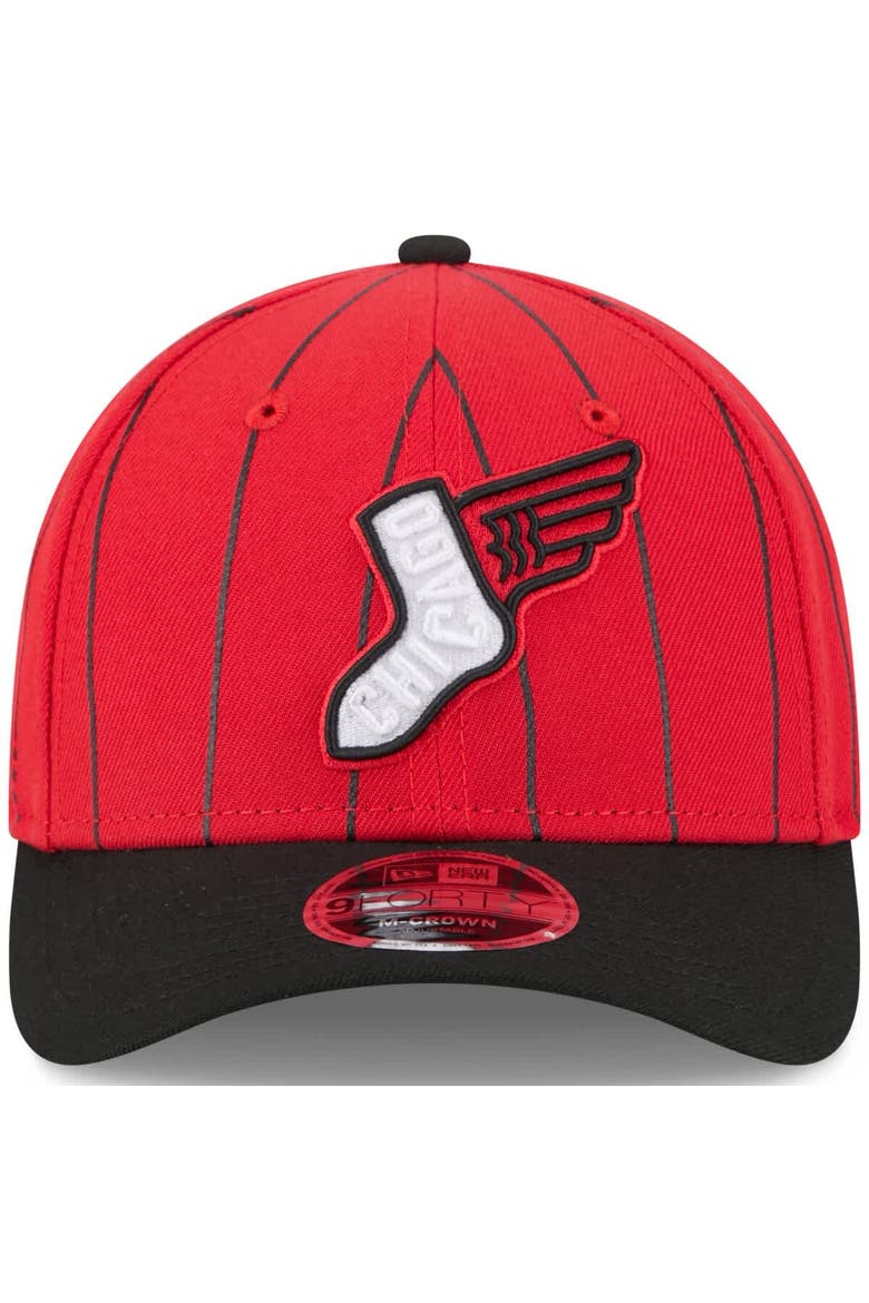 Men's New Era Red/Black Chicago White Sox 2025 City Connect 9FORTY M-Crown Adjustable Hat, Alternate, color, Red