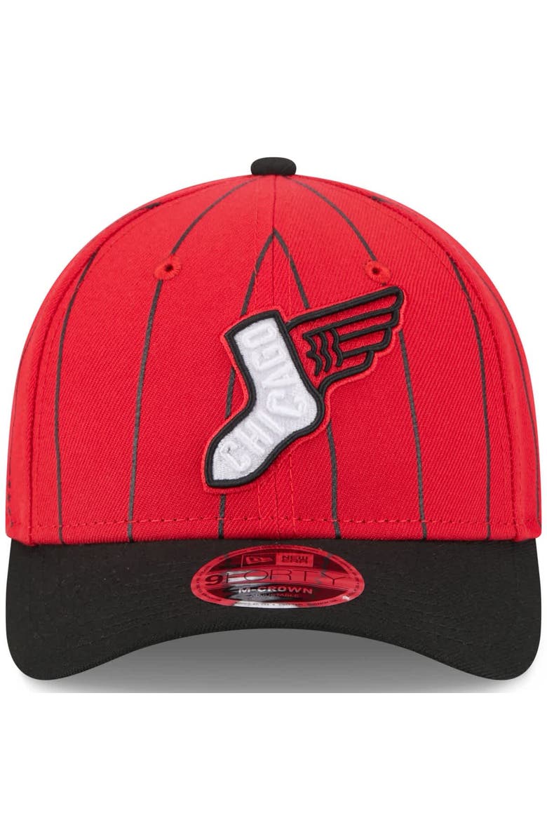 New Era Men's New Era Red/Black Chicago White Sox 2025 City Connect 9FORTY M-Crown Adjustable Hat, Alternate, color, Red