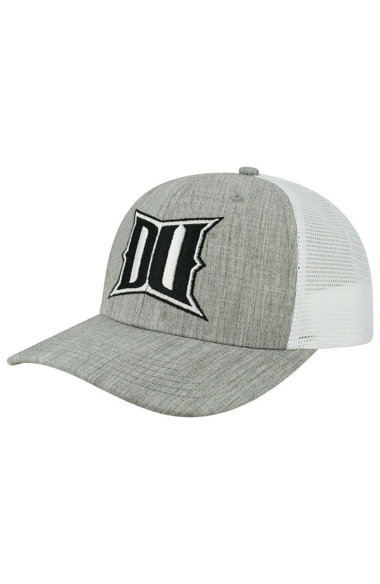 LEGACY ATHLETIC Men's Legacy Athletic Heather Gray/White Drexel Dragons The Champ Trucker Snapback Hat, Main, color, Heather Gray