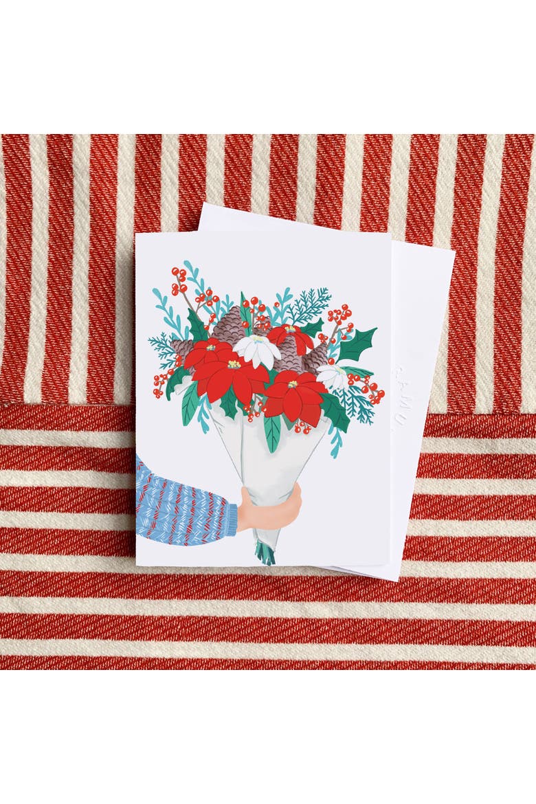 Winter/Holiday Greeting Card Pack Sets (3 ct) Winter Bouquet, Alternate, color, Multi-Pack