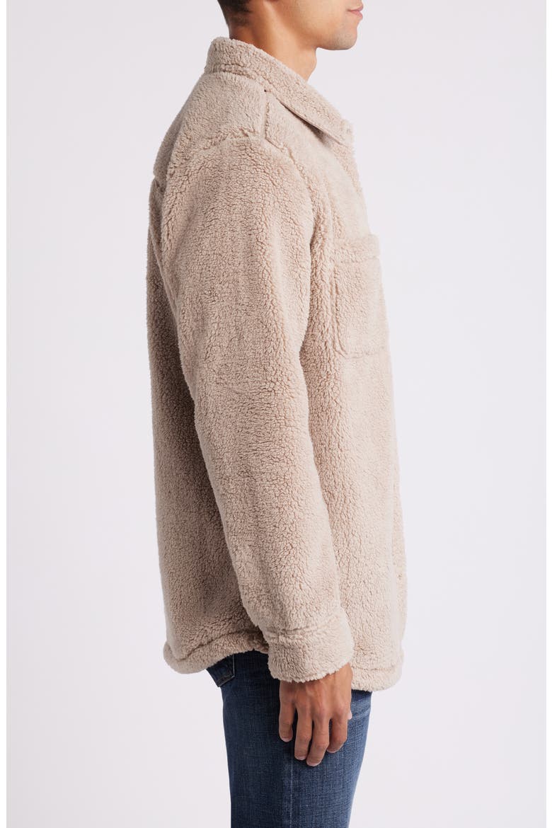 Tasman Snap Fleece Shacket, Alternate, color, PUTTY