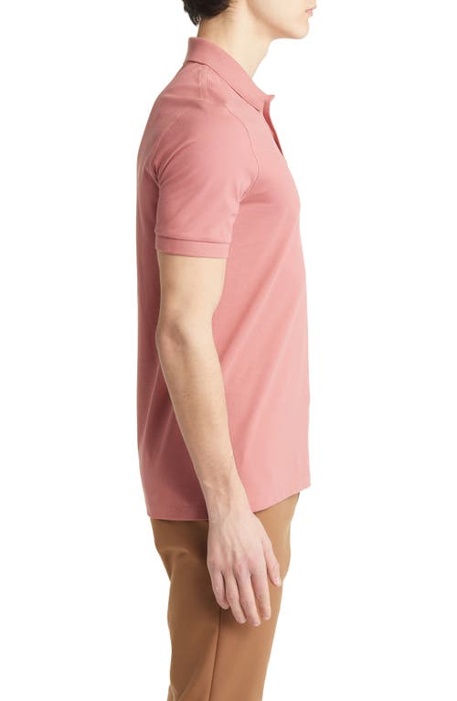 Hugo Boss Boss Pallas Cotton Polo In Pink