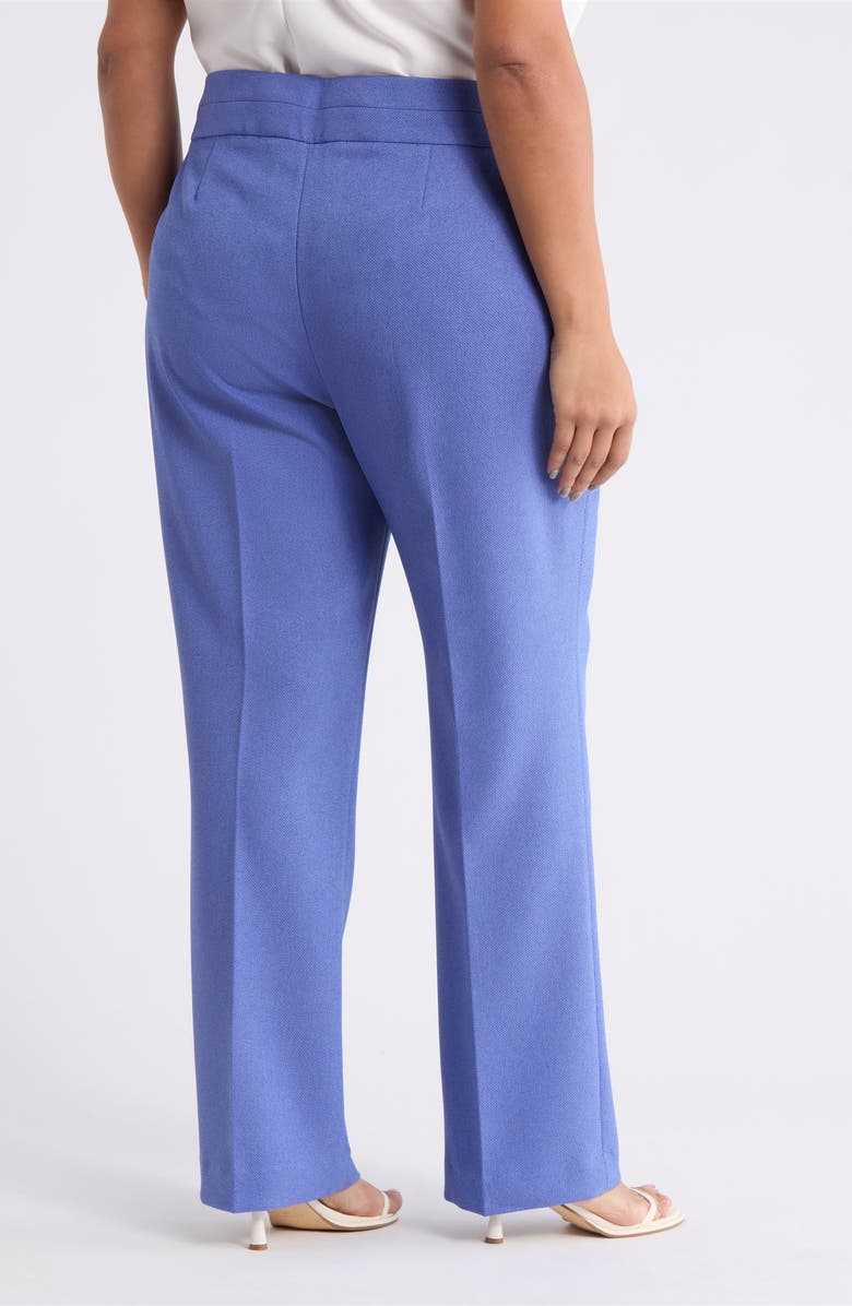 Tahari ASL Bell Bottom Pants, Alternate, color, Deep Peri