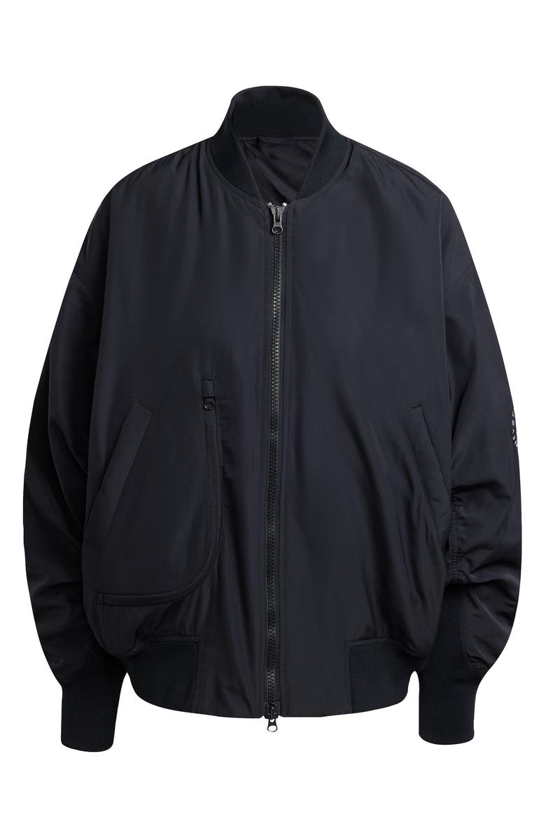 adidas Stella McCartney Bomber Jacket, Alternate, color, Black