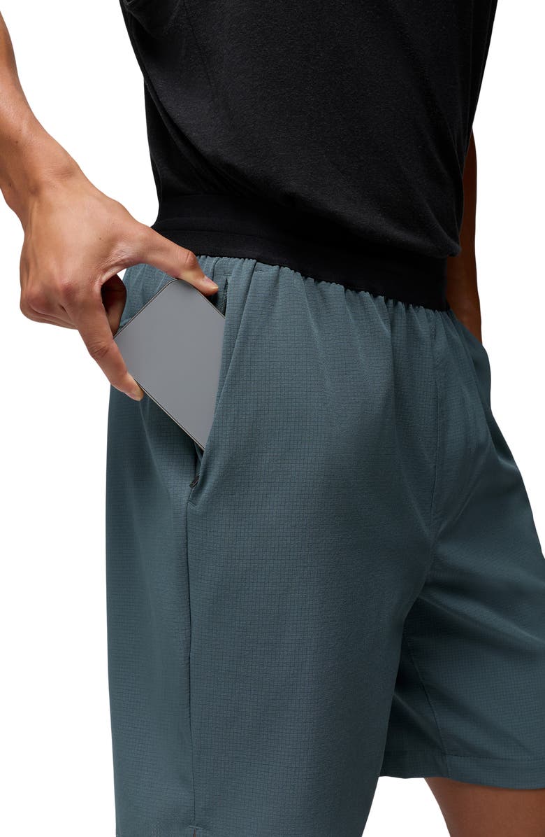 prAna Hybridizer Shorts, Alternate, color, Grey Blue