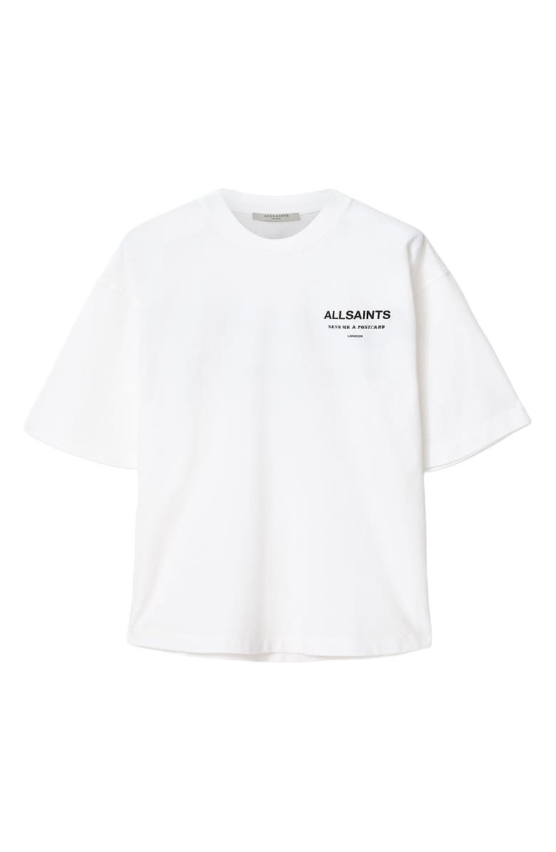 AllSaints Dreamer Etta Oversize Cotton Graphic T-Shirt, Alternate, color, Optic White