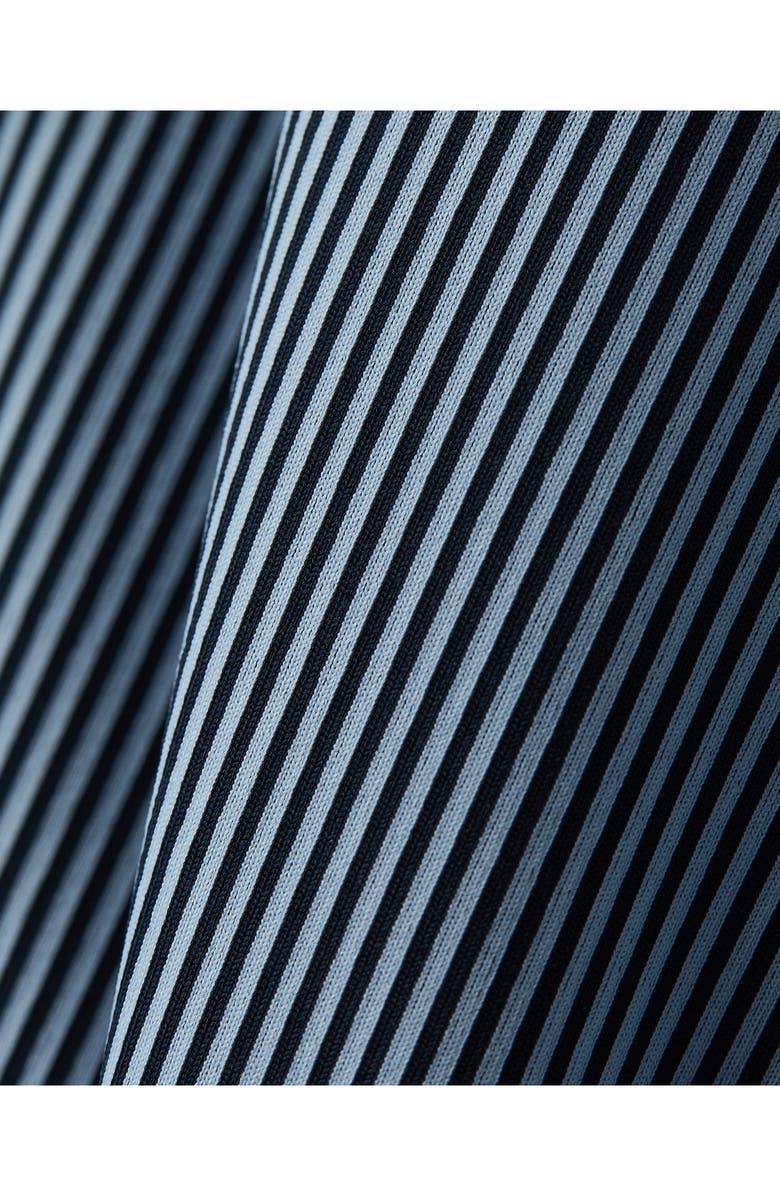 Rhone Commuter Slim Fit Stripe Shirt, Alternate, color, Navy/ Light Blue Stripe