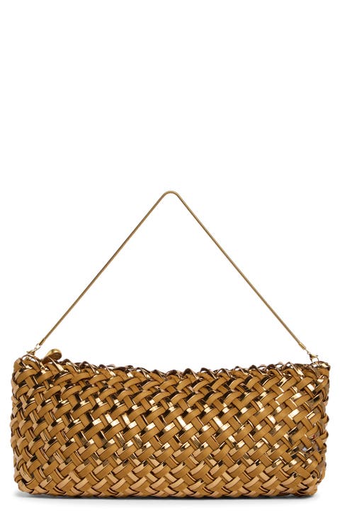 Gala Double Weave Metallic Clutch