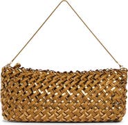 NAGHEDI Gala Double Weave Metallic Clutch