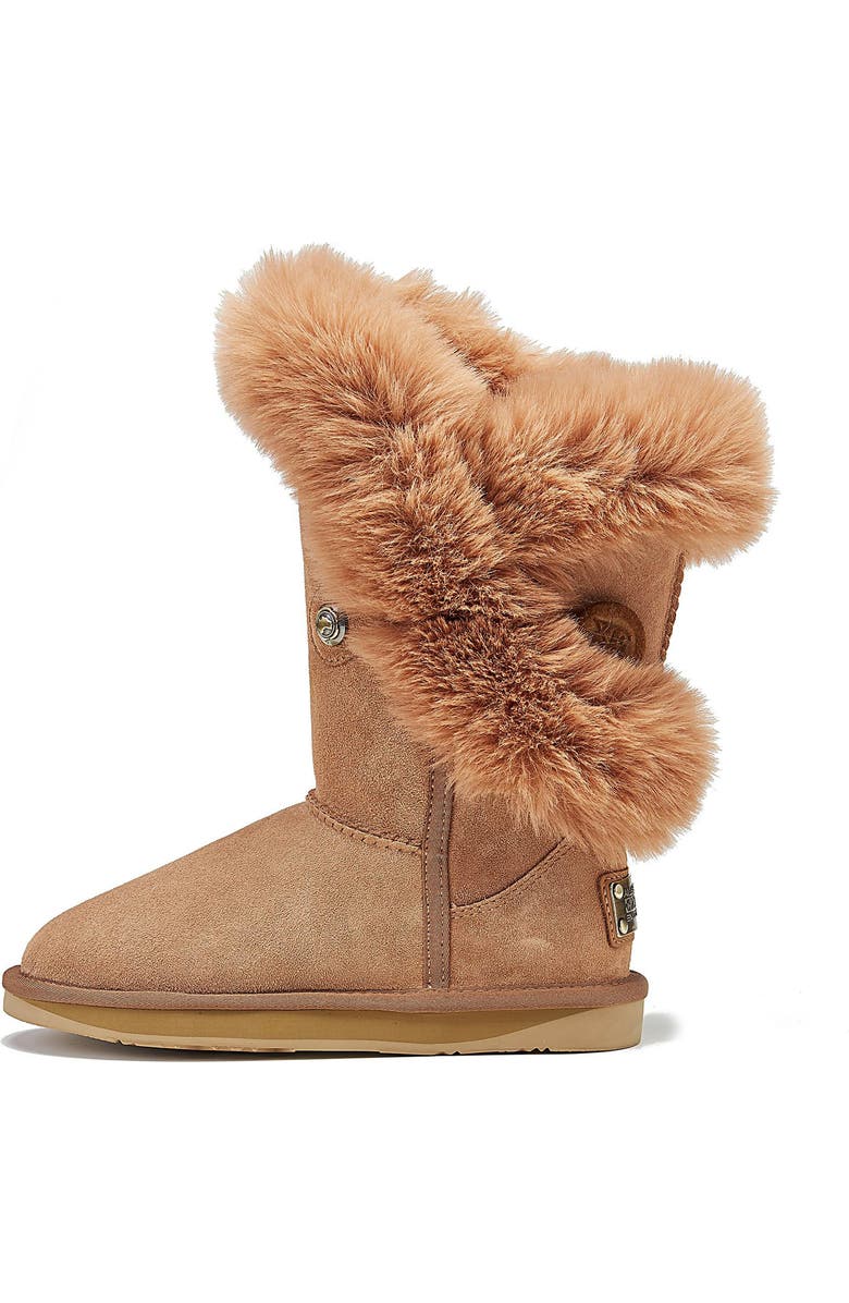 Australia Luxe Collective Nordic Genuine Shearling Lined Short Boot, Alternate, color, Chestnut