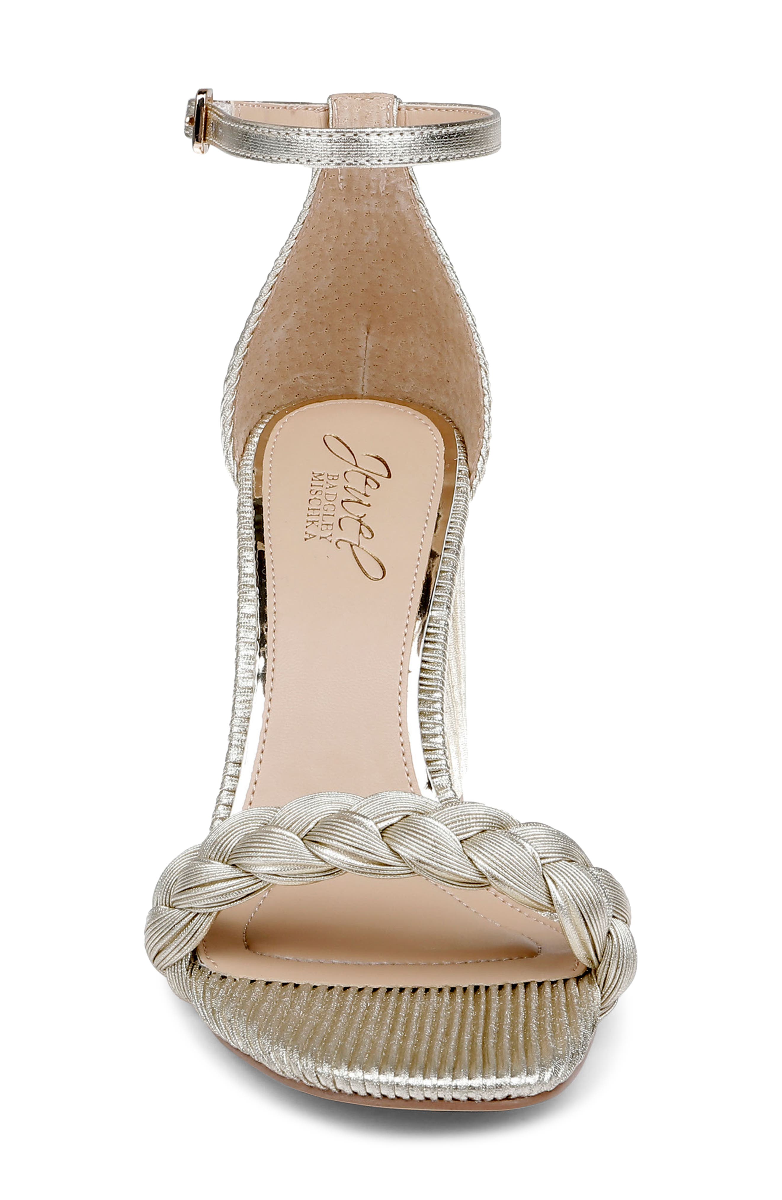 Shea Ankle Strap Sandal, Alternate, color, CHAMPAGNE GOLD
