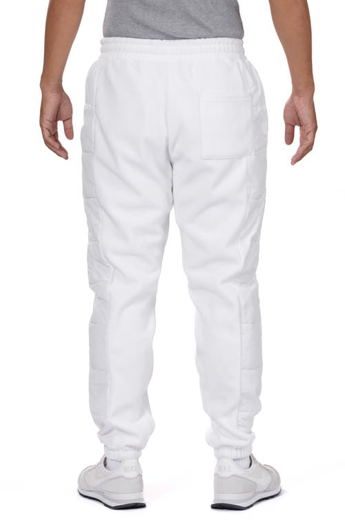 Vast Ripstop Fleece Lined Joggers In White