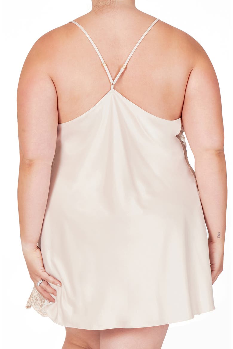 Darling Lace Trim Chemise, Alternate, color, CHAMPAGNE