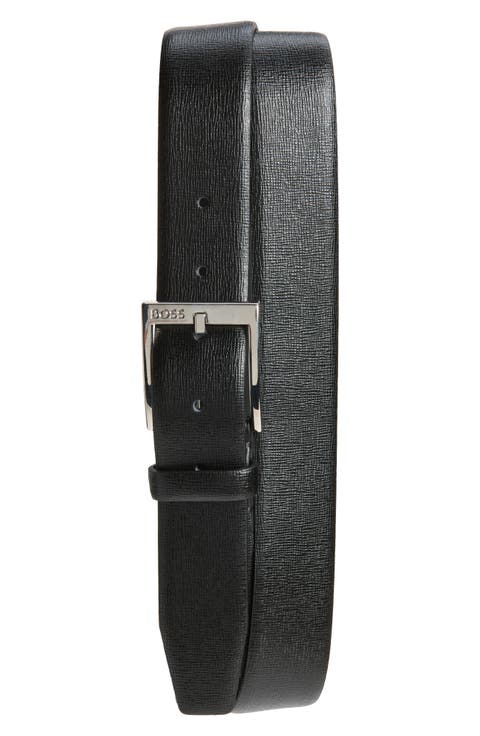 Clo Grained Leather Belt