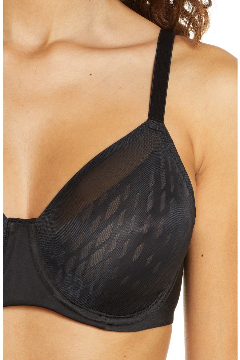 Elevated Allure Full Coverage Underwire Bra, Alternate, color, BLACK