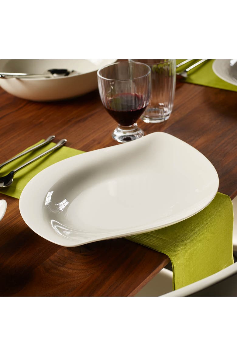 New Cottage Special Serve Salad Shallow Bowl, Alternate, color, White