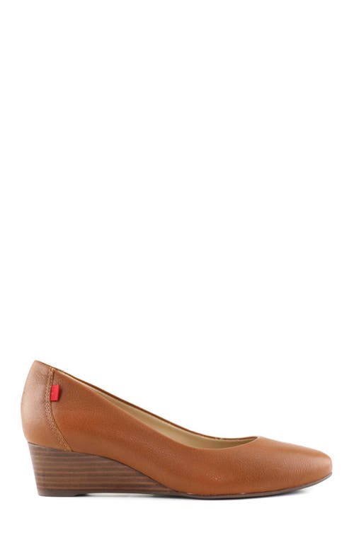 Marc Joseph New York Prospect Leather Wedge Pump In Brown