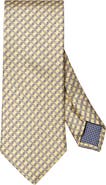 Eton Interlock Print Silk Tie