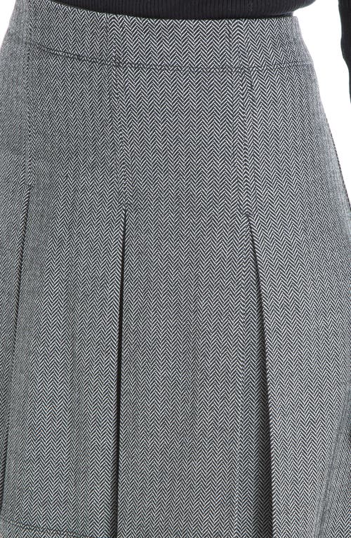 Max Studio Pleated Miniskirt In Gray
