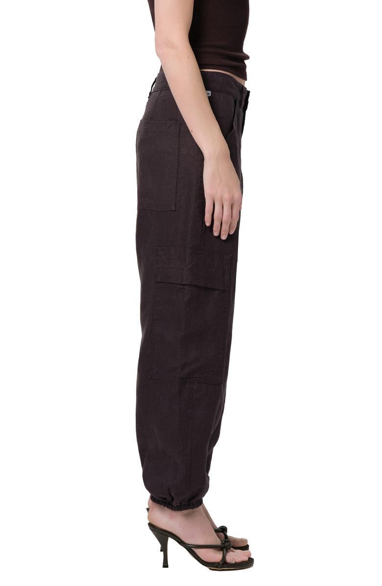 Citizens of Humanity Ciela Linen Utility Joggers, Alternate, color, Charcoal Dark Grey