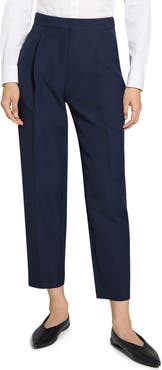 Theory Wool Blend Pleated Pants