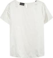 Emporio Armani Satin Stretch Silk T-Shirt