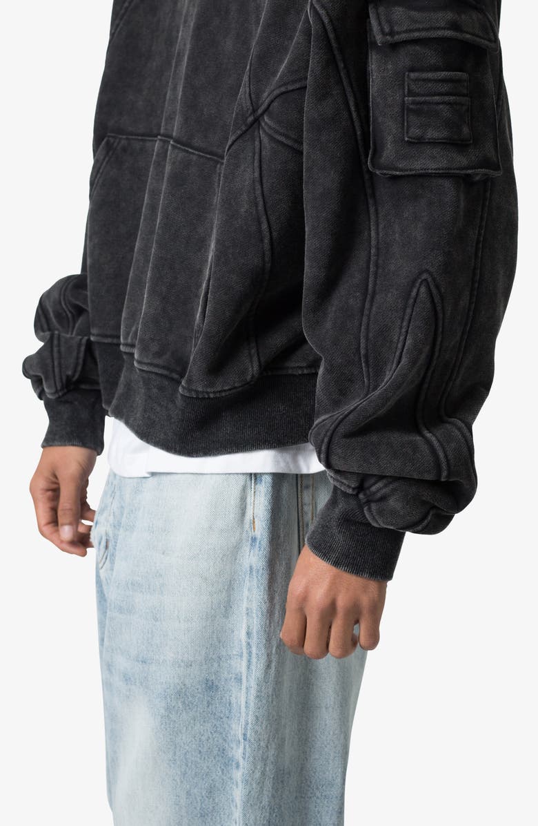 mnml Oversize Pullover Hoodie, Alternate, color, Charcoal Grey