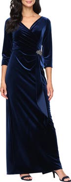 Alex Evenings Embellished Stretch Velvet Gown