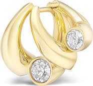 TABAYER Oera Edition 3 Diamond Cluster Hoop Earrings