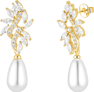 Untamed Petals Regency Crystal Drop Earrings