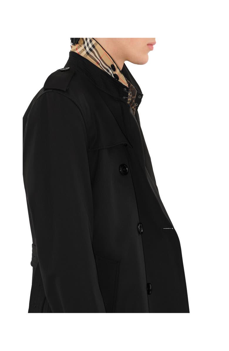 Burberry Mid-length Kensington Heritage Trench Coat, Alternate, color, Black