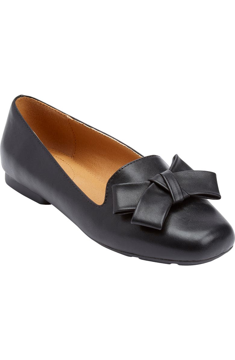 Comfortview The Rafika Slip On Flat, Main, color, Black