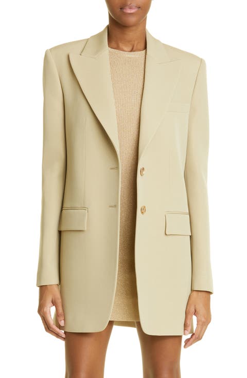 Wool Gabardine Boyfriend Blazer