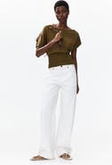 H&M Fine-knit One-shoulder Top