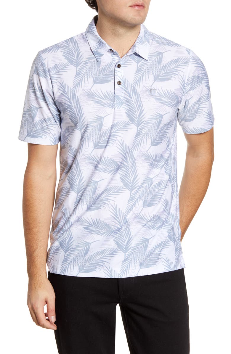 TravisMathew Saucey Regular Fit Tropical Short Sleeve Button-Up Shirt, Main, color,