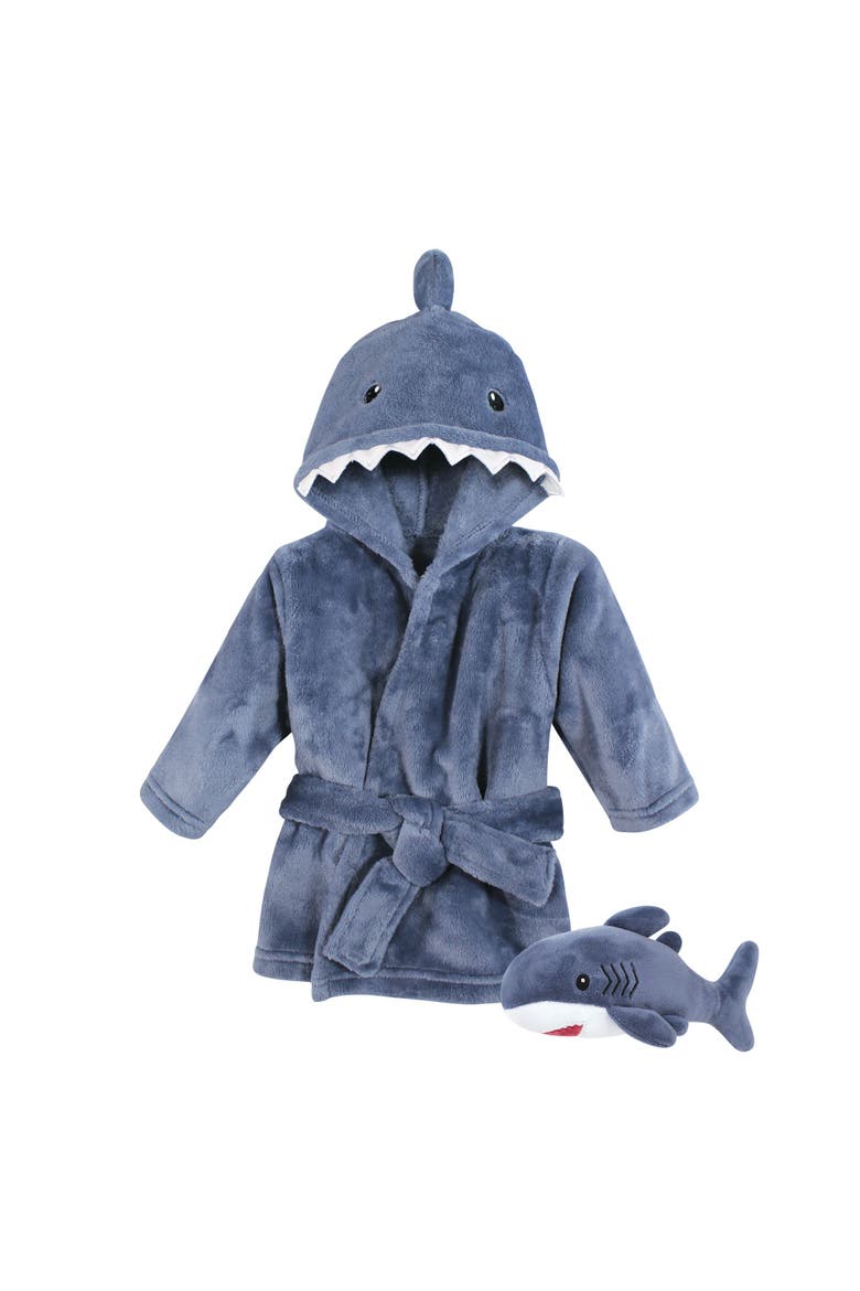 Cozy Robe & Playtime Buddy Set, Main, color, Blue Shark