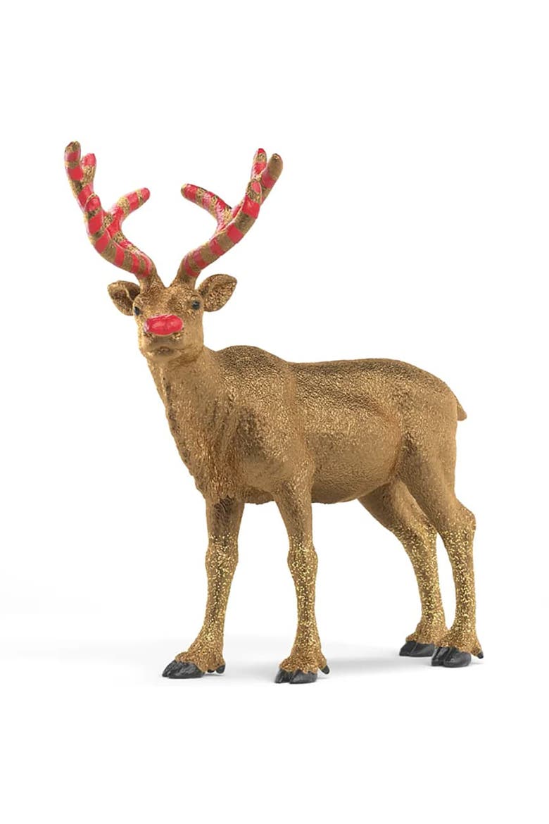 Wild Life, Golden Anniversary Reindeer, 4.6 Inch Figurine, Play Toy, Main, color, Multicolored