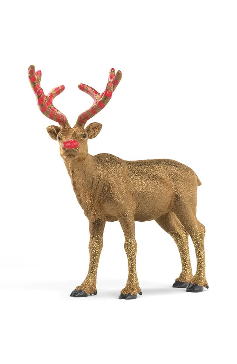 Schleich Wild Life, Golden Anniversary Reindeer, 4.6 Inch Figurine, Play Toy, Main, color, Multicolored