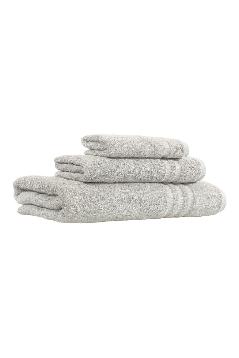 Denzi Turkish Cotton 3-Piece Towel Set, Main, color, GREY