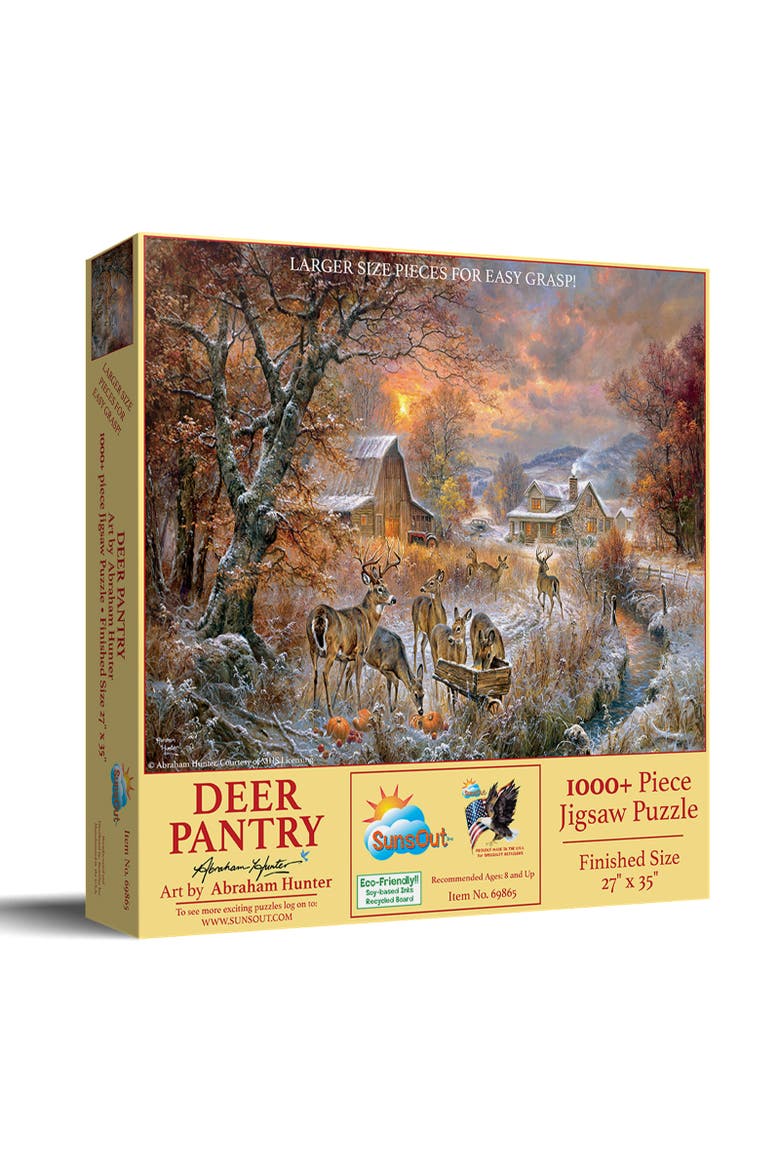 Deer Pantry 1000 piece Jigsaw Puzzle for Adults Large Pieces, Main, color, Multicolor